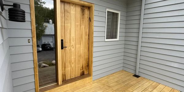 High-end Accoya deck and door