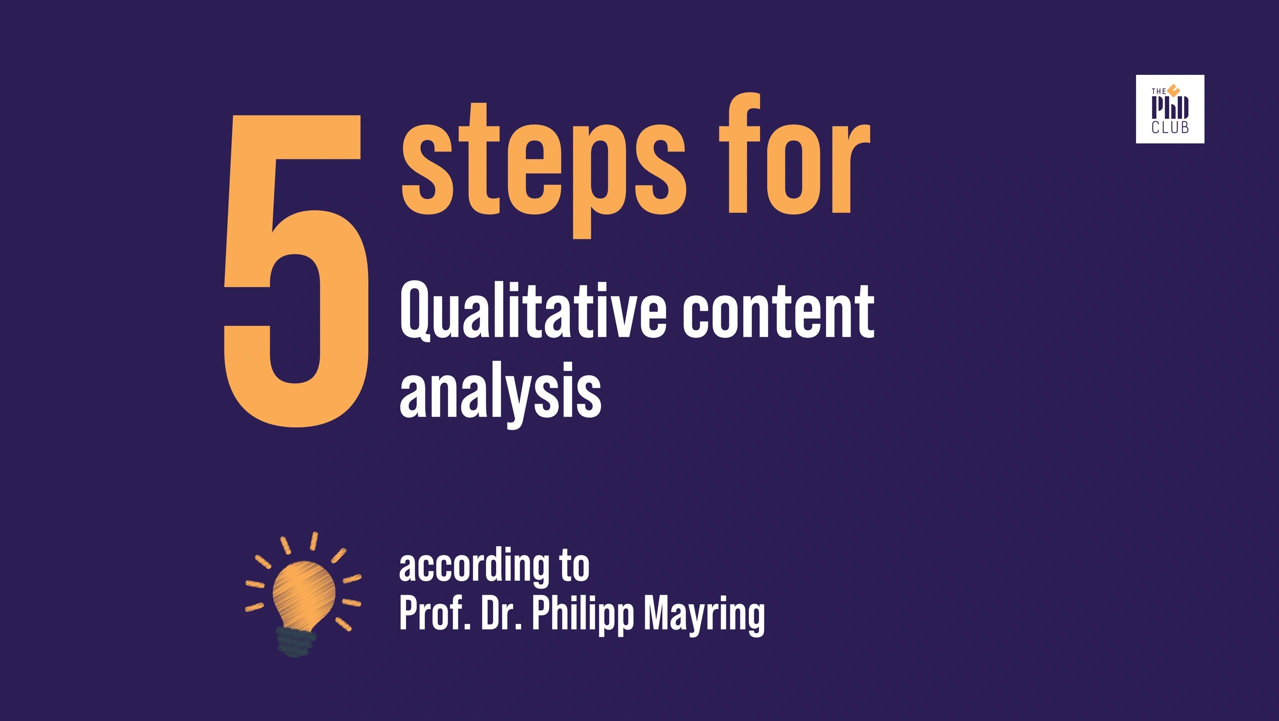 5 steps for qualitative content analysis