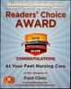 Reader's Choice Awards, At Your Feet, Foot Care, Foot Care Nurse, Ingrown Toenail, diabetes