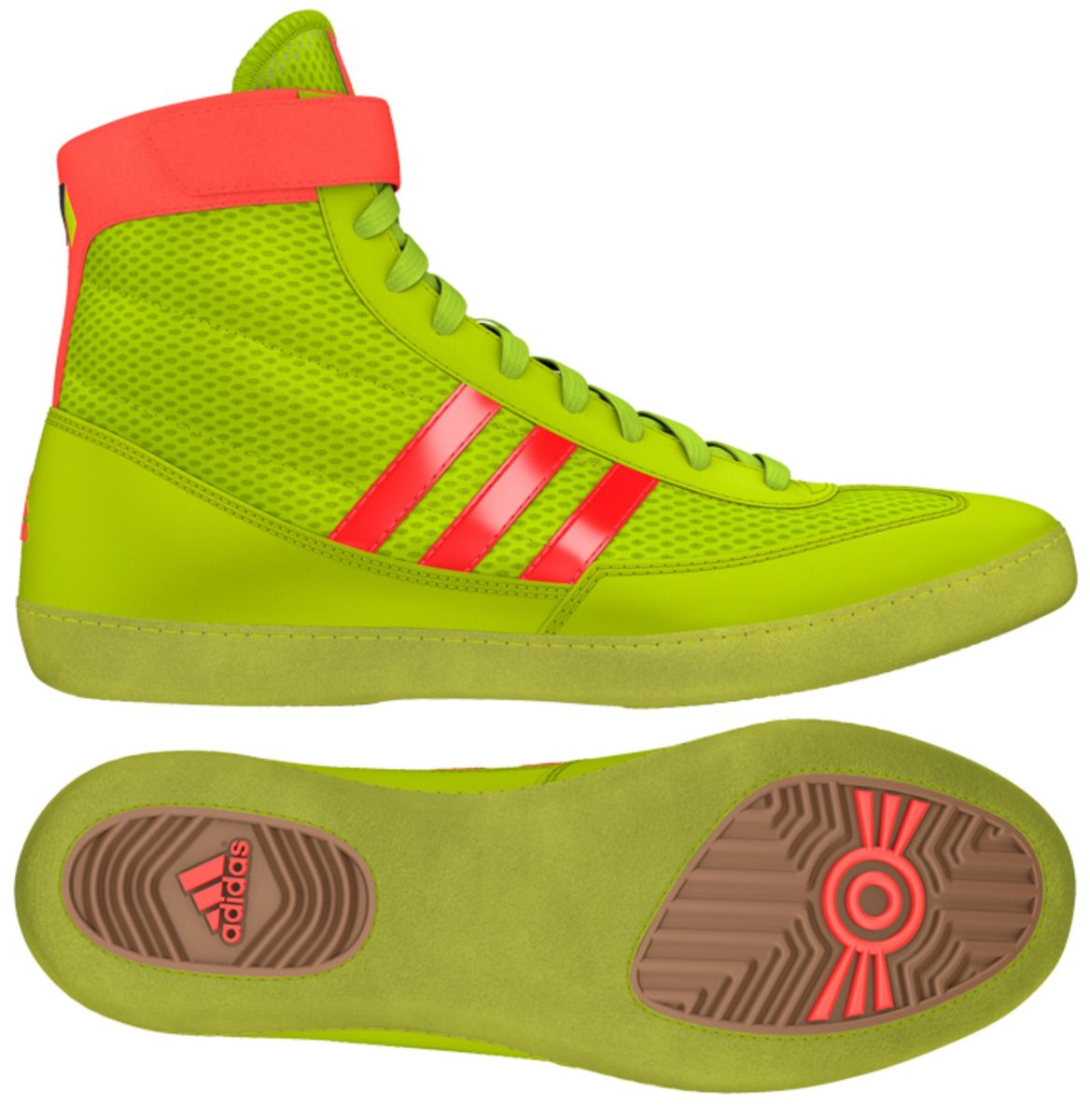 appel Ja Merchandiser Adidas Combat Speed 4 YOUTH Wrestling Shoes Slr Yellow/Slr Red