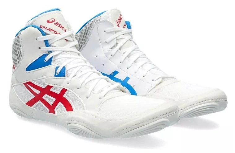 Asics SNAPDOWN 3 Wrestling Shoes - WHITE/CLASSIC RED