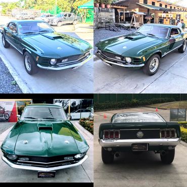 1970 Mustang Mach 1. Elegant classic car rentals. 