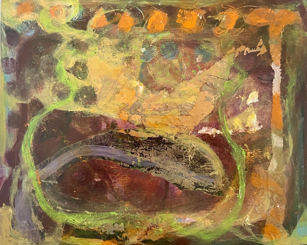 Acrylic on birch panel 20x25cm 2026