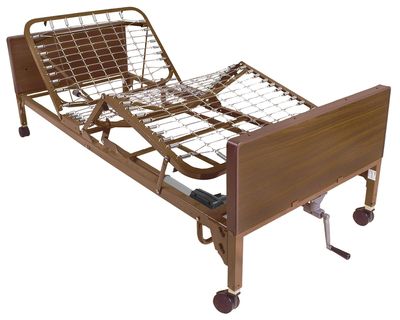 Medline Semi electric hospital bed, rolling, locking wheels leg lifting upper body lifting, medicare