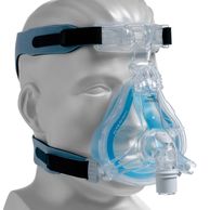 Comfort Gel Blue full face mask with headgear by Respironics, Blue gel technology, premium 