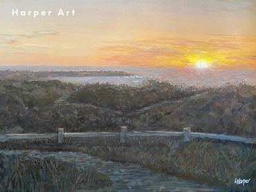 Sunset on Spanish Bay in Monterey, California