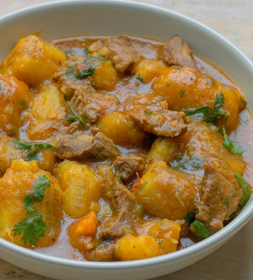 Matoke with Beef