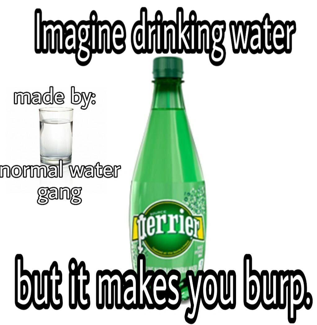 sparkling water meme