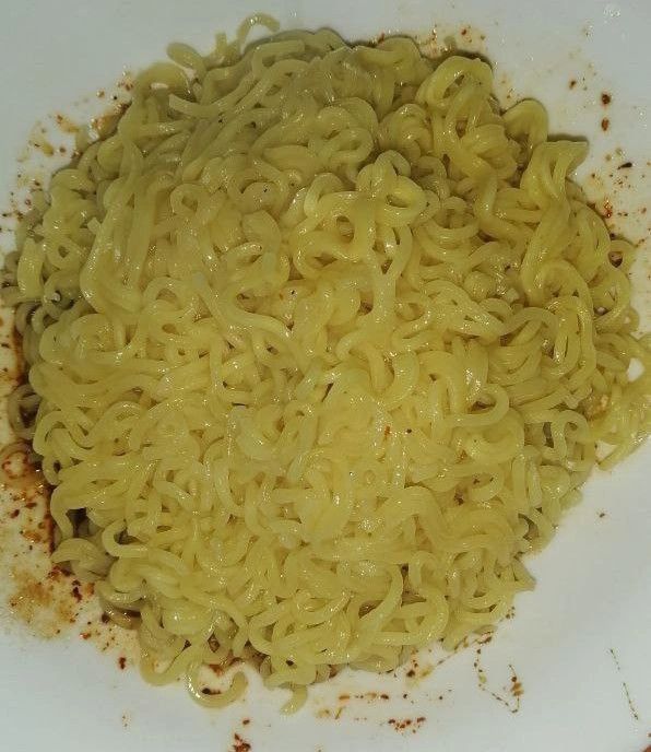 mi goreng noodles on a plate