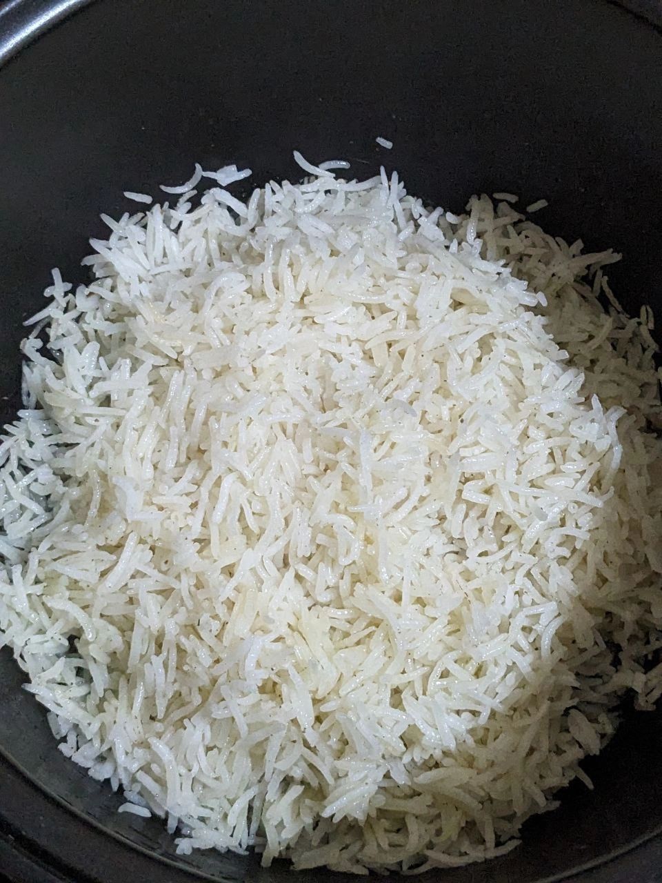 Cooked Sunrice Basmati in a Rice Cooker