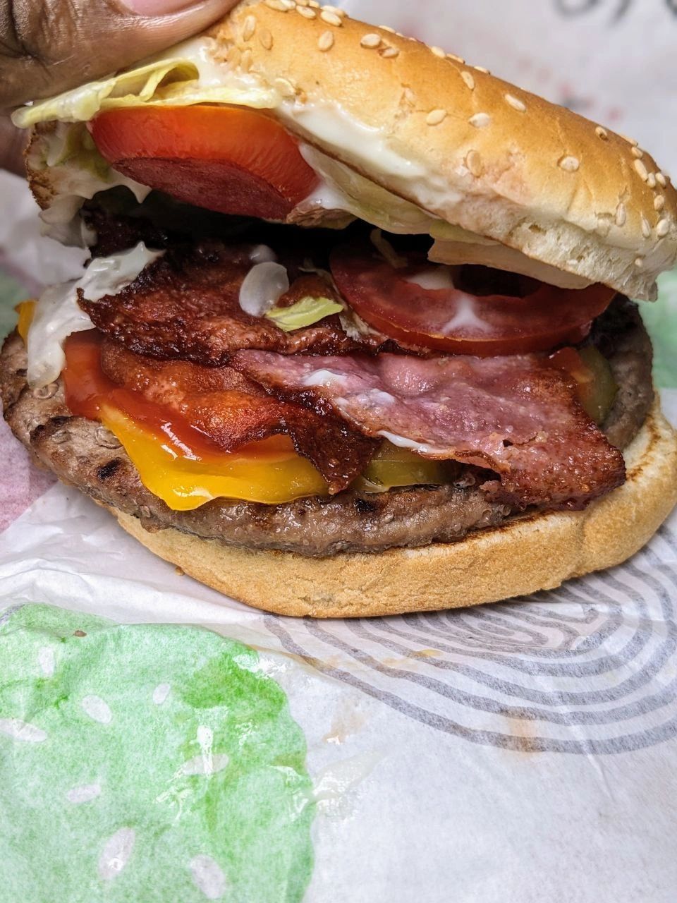 Burger King KE Whooper With Extra Bacon & Cheese