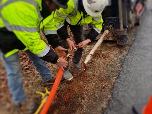 Conduit placement from communications, gas, power, private water lines, 