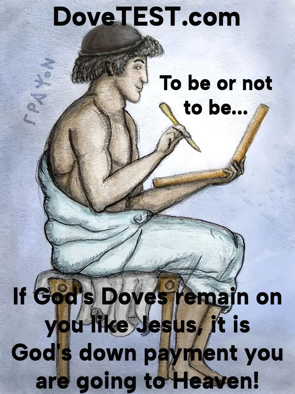 banner with text written to be Or not to be