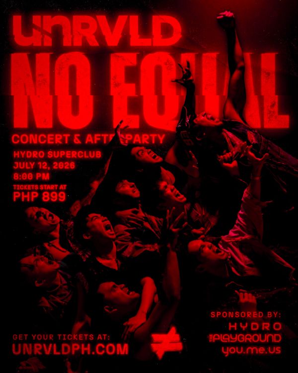 Concert poster for UNRVLD No Equal event on July 12, 2026.