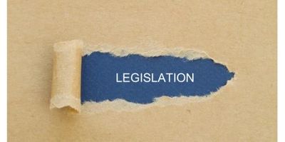 A piece of brown paper which has had the middle bit torn open showing a blue base 