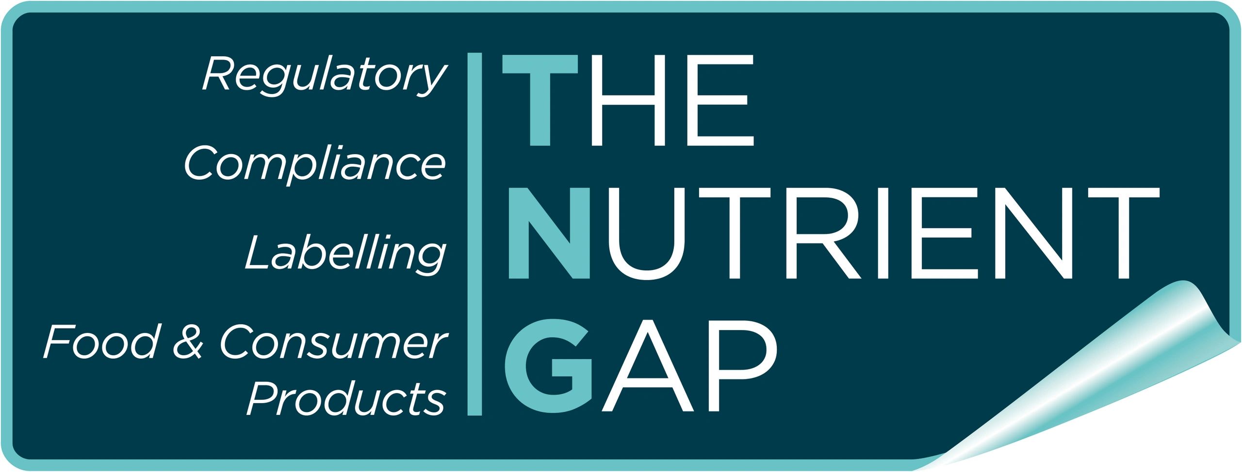 The Nutrient Gap logo: an award-winning company specialising in food regulatory compliance solutions