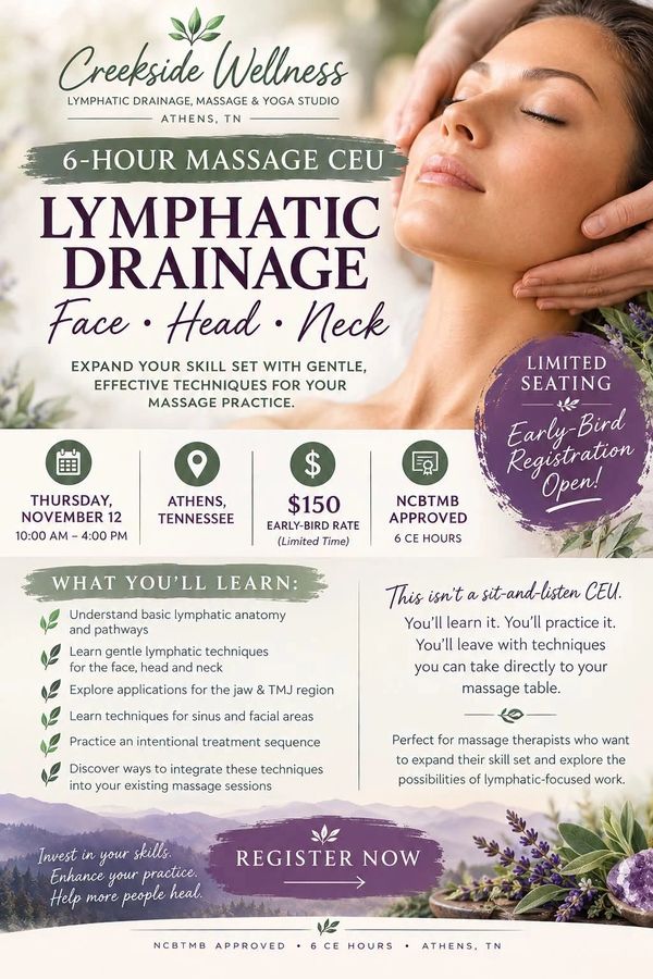 lymphatic drainage training NCBTMB MLD 