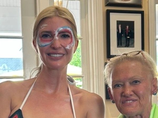 Ivanka Trump with face paint by Face Art by Jan 2026 at Trump National Golf Club  Bedminster NJ