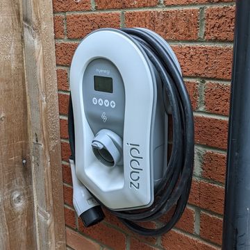 MyEnergi Zappi car charger fitted to a customers house