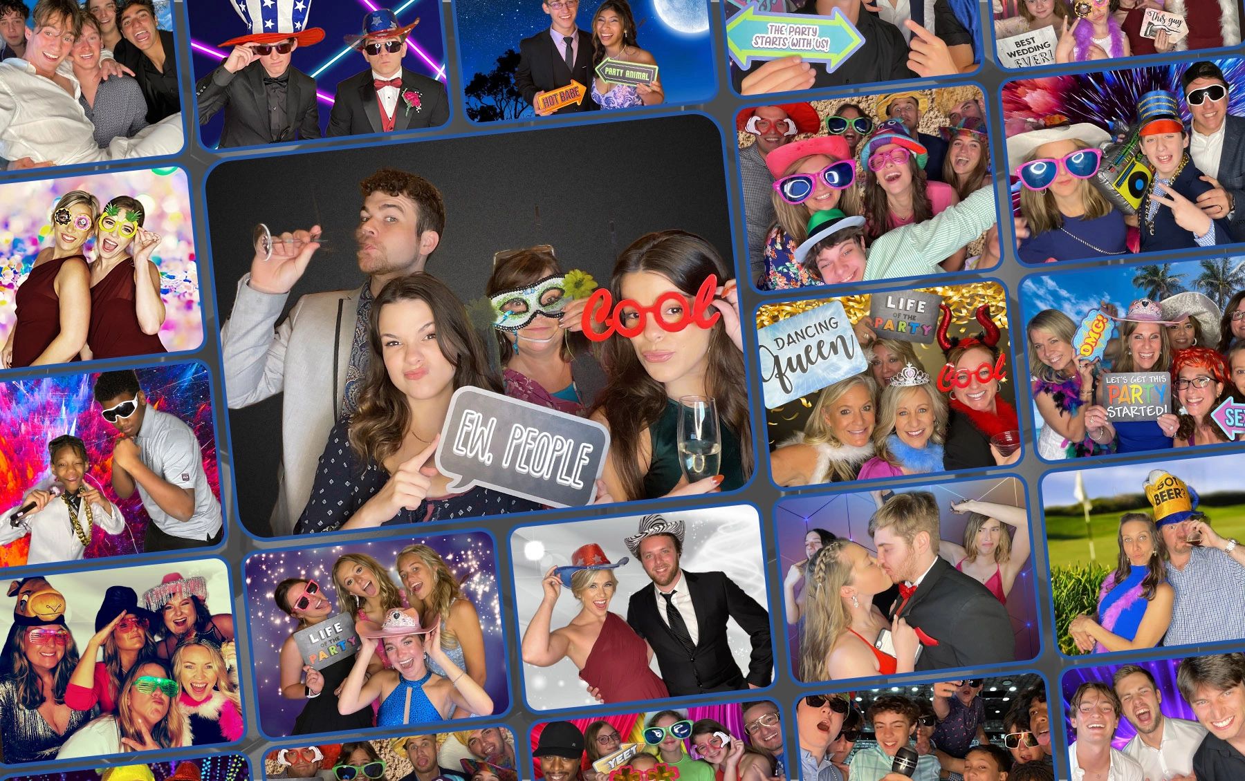 Photo Booth at a wedding in Columbia, SC.