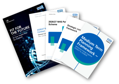 NHS England strategic planning documents.