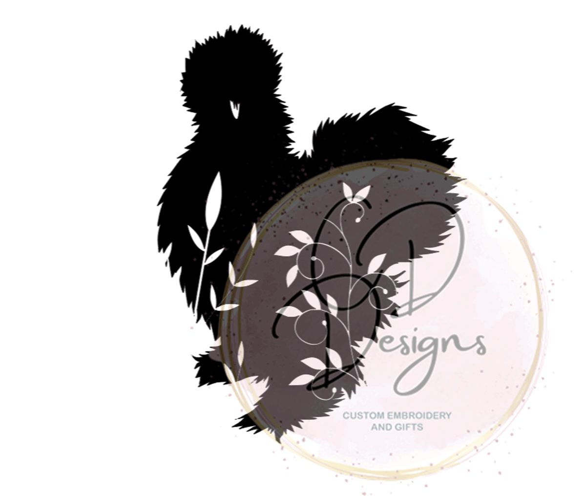 Floral Silkie Chicken Decal