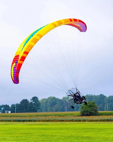 Powered Paraglider instruction in a tricycle.  We provide powered paraglider flights and training.