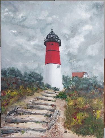 Oil  on 18 x 14 Stretched canvas  