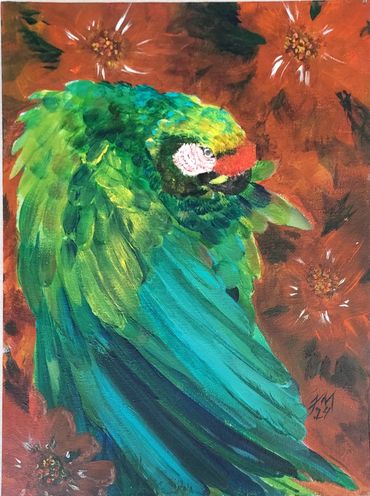 9 x 12  Acrylic painting on canvan board