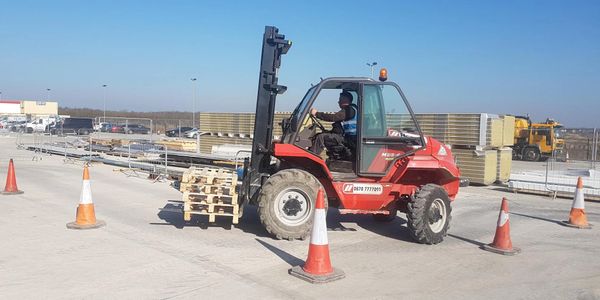 Forklift used for training