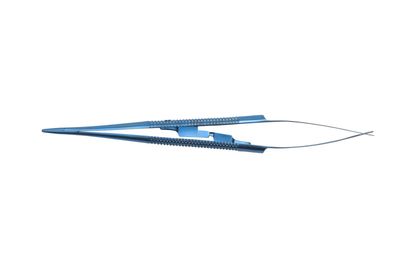  Castroviejo needle holder with fine jaws. Precision surgical instrument by Salwan Surgicare.