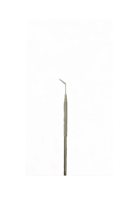 Iris Hook stainless steel ophthalmic instrument. Manufactured by Salwan Surgicare in India. 