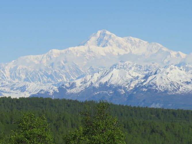 Clear view of Mt. McKinley (or Mt. Denali) only occurs 30% of the time!