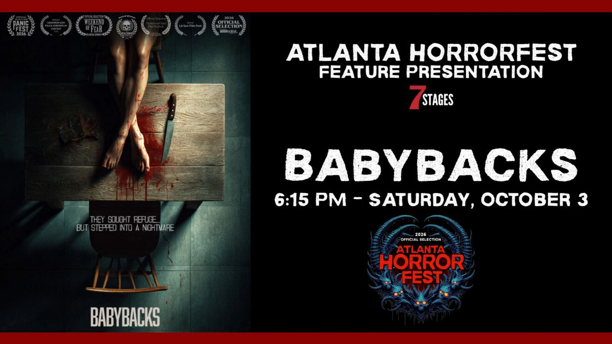 Poster for the horror film 'Babybacks' at Atlanta Horrorfest.