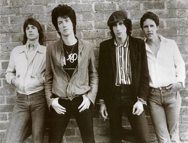 The Pop, back to a four piece lineup again, l. to right, drummer David Hoskot, David Swanson, Roger 