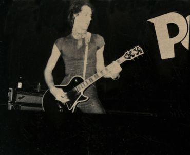 guitarist Roger Prescott of The Pop, another show at The Whisky with the doomed Pop! sign, (that fel