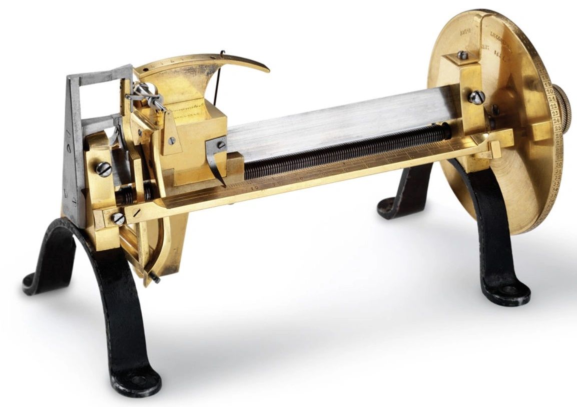The Millionometre, patented in 1844 The Millionometre, patented in 1844