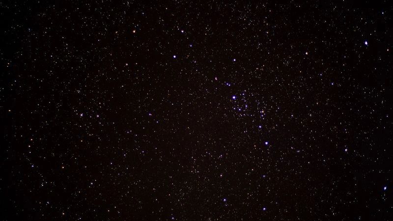 Night sky showing constellations