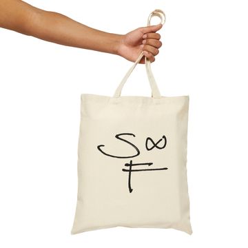 S+F branded Canvas tote with Skye+Fam logo