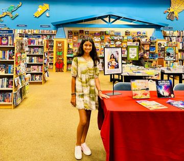 Skyler Farasat of Skye+Fam at Barnes & Noble Book Signing event in Roseville CA