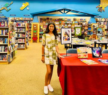 Skyler Farasat of Skye+Fam at Barnes & Noble Book Signing event in Roseville CA