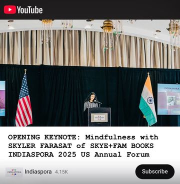 Skyler Farasat, at 12, gave the opening keynote at Indiaspora’s U.S. Annual Forum in San Francisco