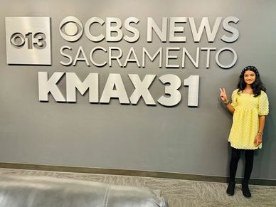 Skyler Farasat of Skye+Fam featured on CBS13 NEWS GoodDay Sacramento segment