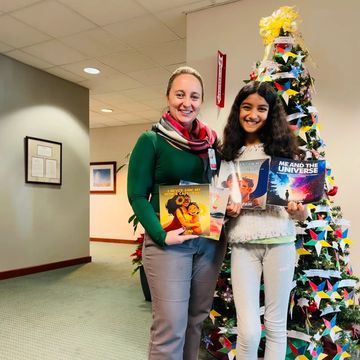 Skyler Farasat with Shriner's Marketing Director working on corporate marketing strategies together