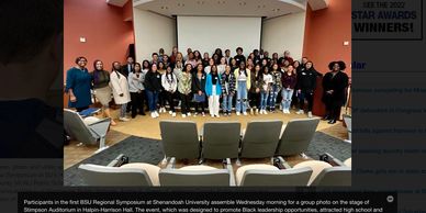 December 2022 Program at Shenandoah University for the BSU Symposium-1st ever of its kind