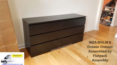 Ikea Malm 6 Drawer Dress Flatpack Assembly Service