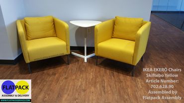 IKEA EKERÖ Chair Skiftebo yellow Article Number: 702.628.90
Covid-19 screened technicians