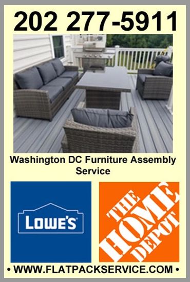 Home Depot Grill Assembly Service in Washington DC
Lowes Patio Furniture Assembly in Washington DC
