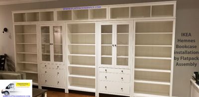 IKEA Hemnes Bookshelf Cabinet assembly Service by Flatpack Assembly 202 277-5911