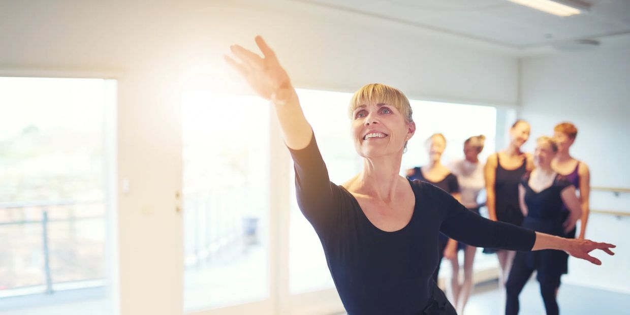 Ballet....not just for kids.
Grow old Gracefully......do ballet!